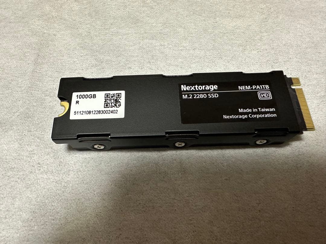 PS5対応 Nextorage M.2 SSD 1TB NEM-PA1TB