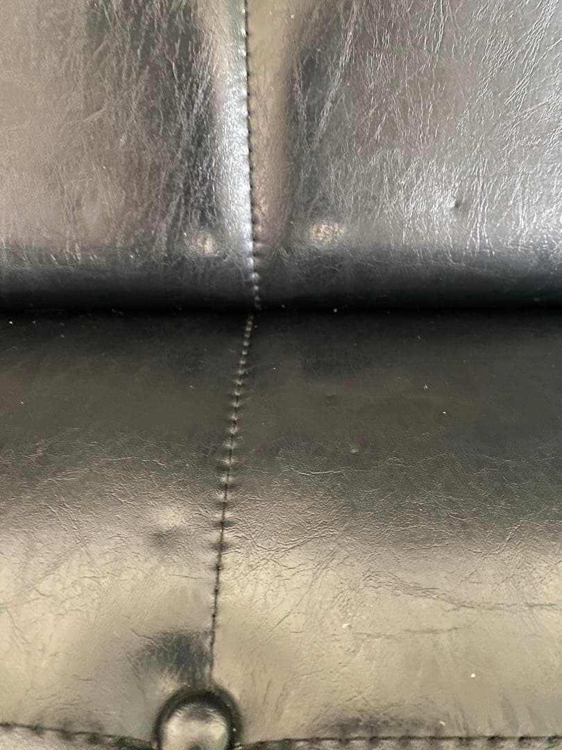 【美品】カリモク60 Kチェア2シーターソファ ブラック　限定50周年復刻ロゴ