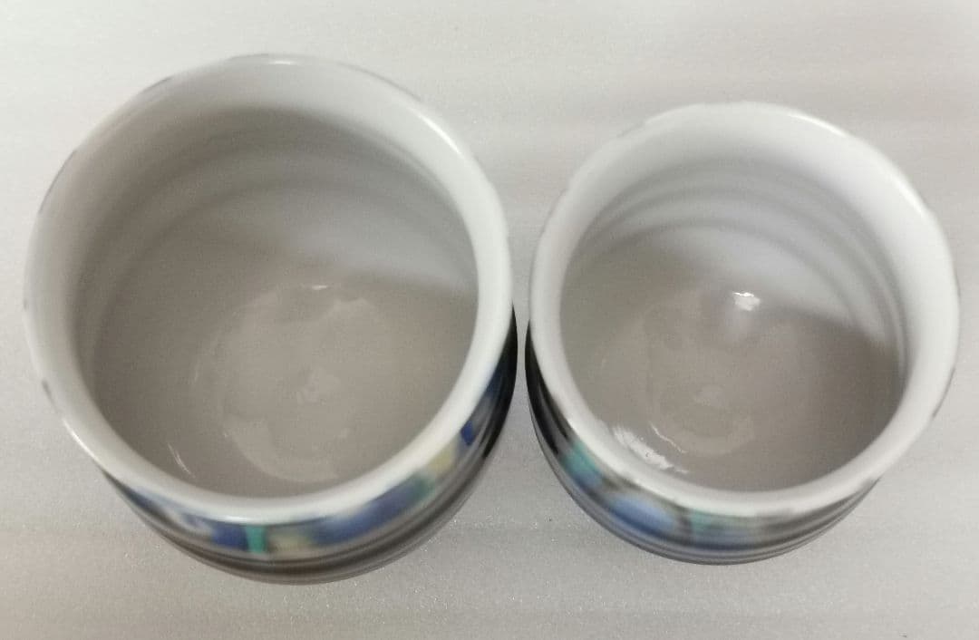 九谷焼 博峰窯 柴田博 睦揃 釉彩 飯碗 お茶碗 湯呑 湯呑み