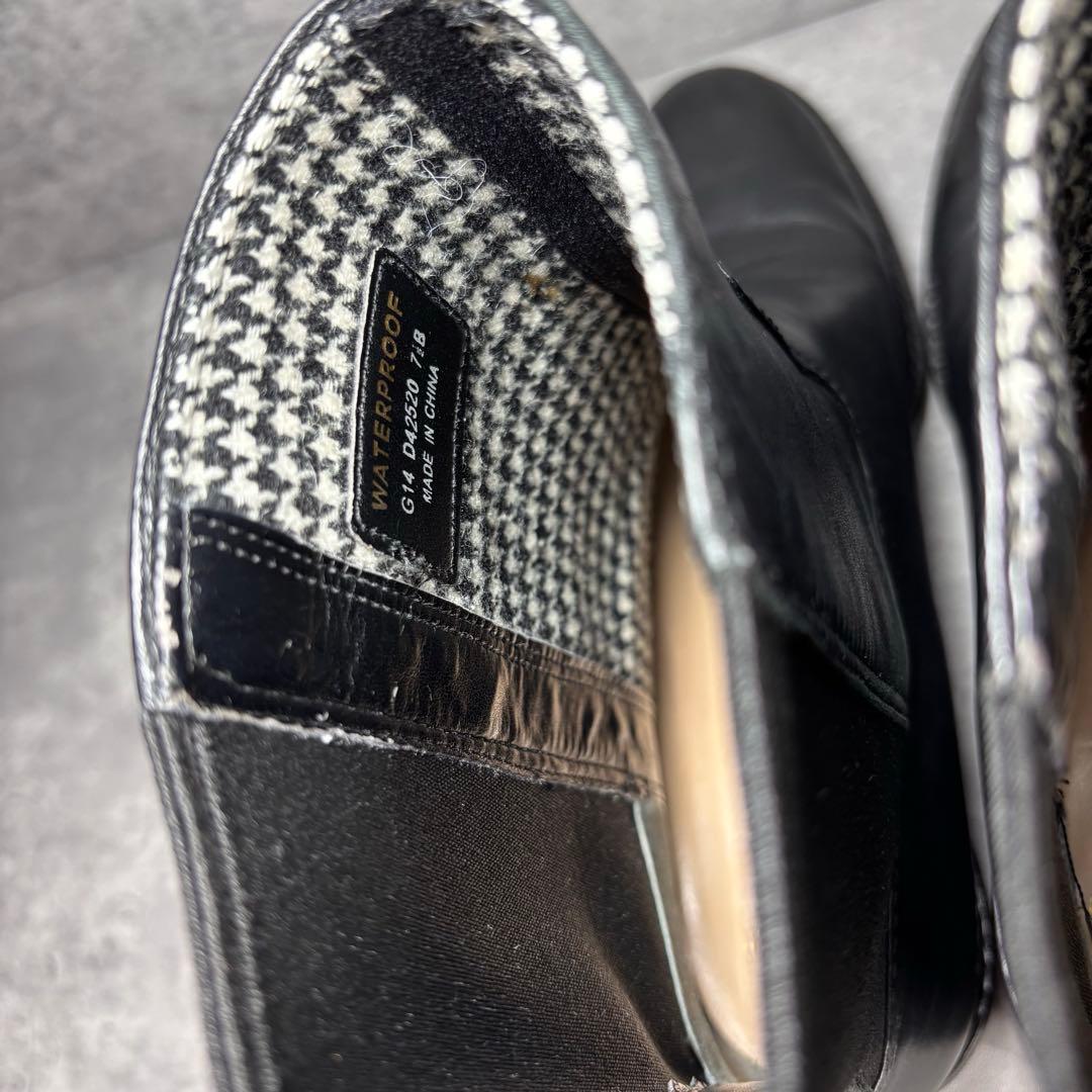 COLE HAAN コールハーン　チェルシーブーツ　サイドゴア　厚底　24㎝ 黒