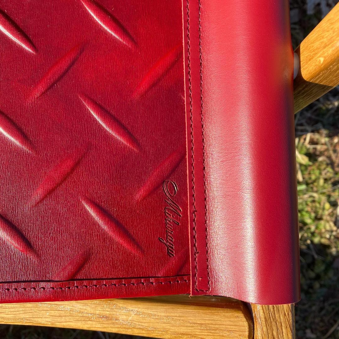 カーミットチェア用レザーシート　レッド系