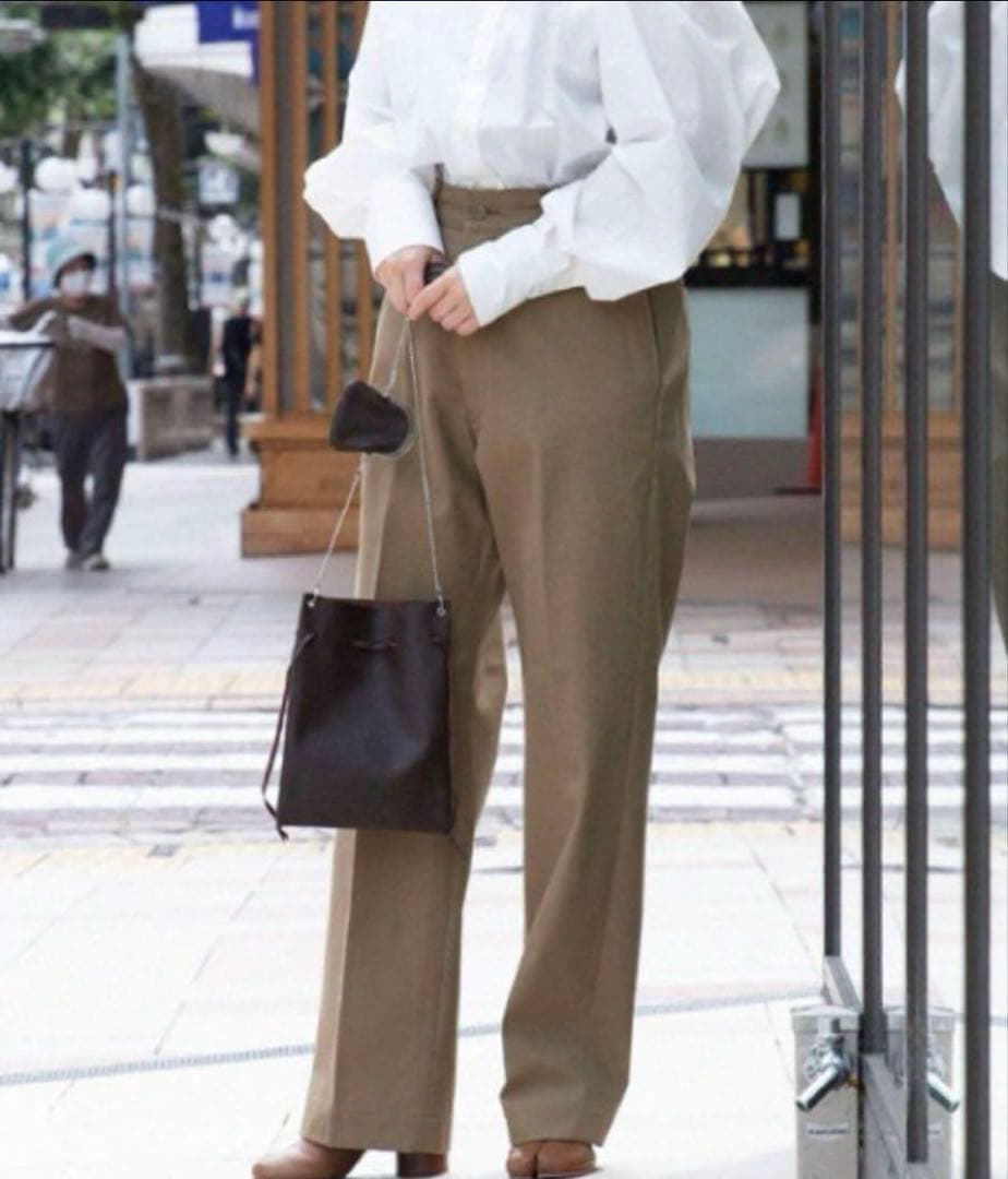 美品＊THE SHINZONE シンゾーン ハイウエストチノパンツ 38