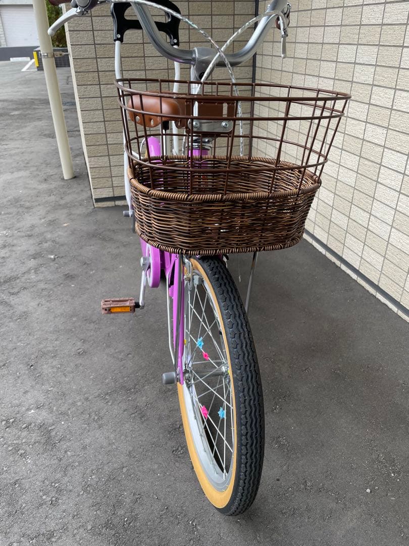 子供用自転車 18インチ ピンクパープル【札幌市取りに来られる方限定】