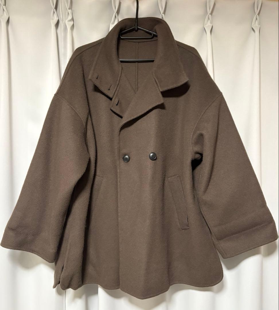 【値下げ】SLOBEIENA souple woolダブルフェイススタンドコート