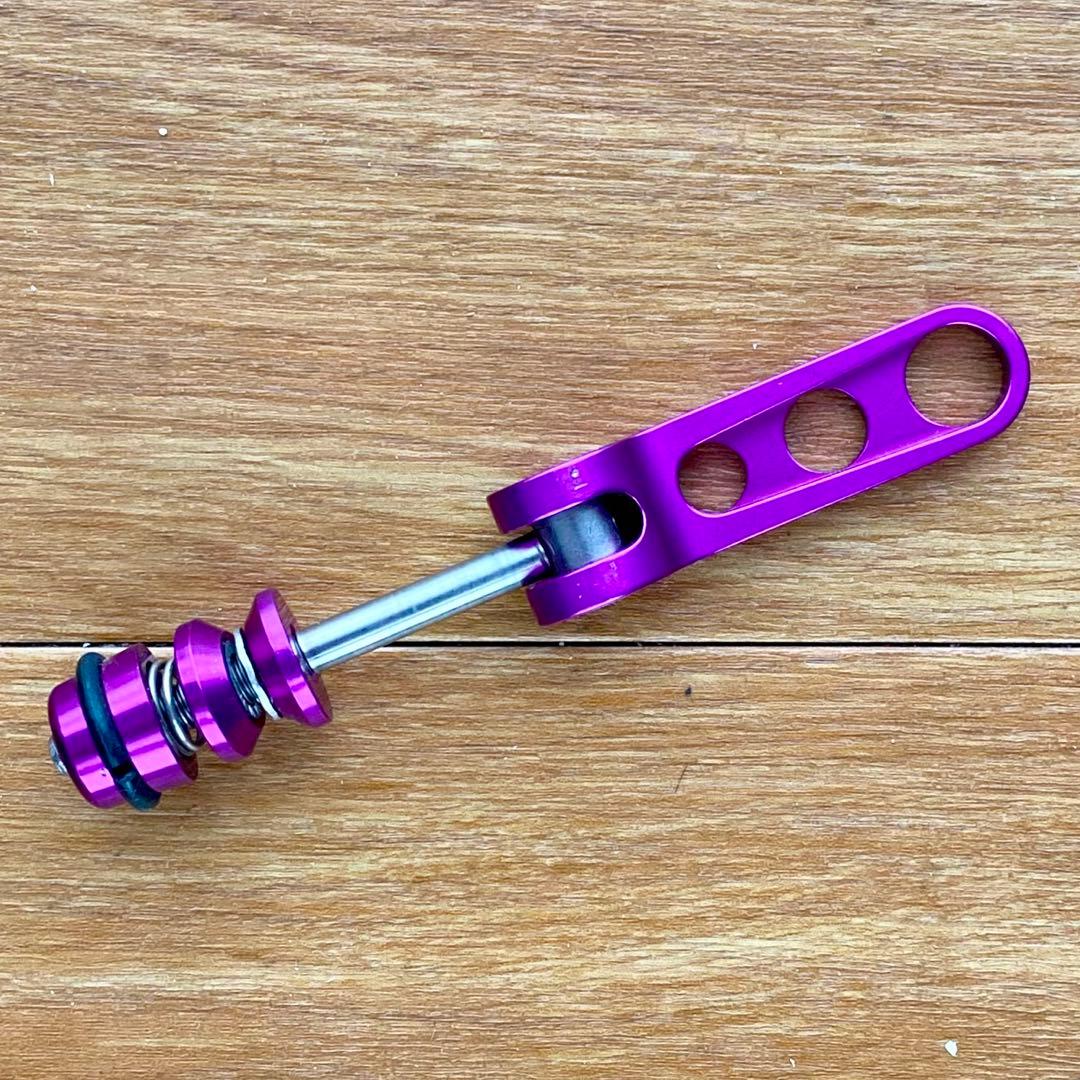 Ringleシートクランプ チタンシャフト パープル