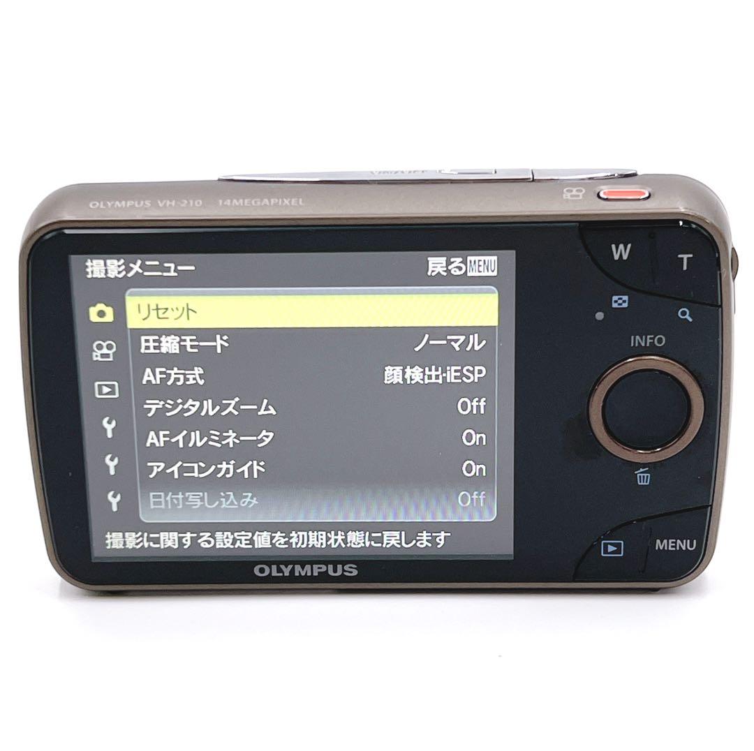【美品】 OLYMPUS VH-210 ホワイト　コンデジ　オリンパス　デジカメ