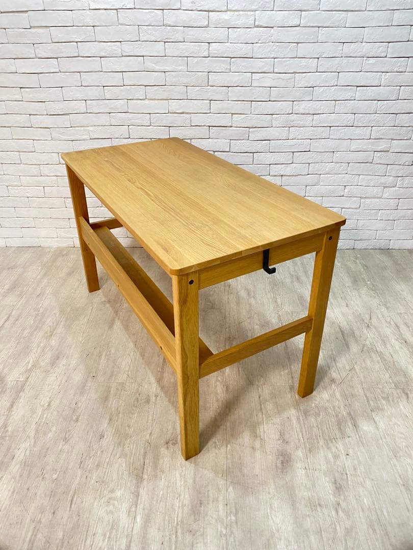 【東京都内23区配送無料】　無印良品 オーク　無垢材　デスク 机