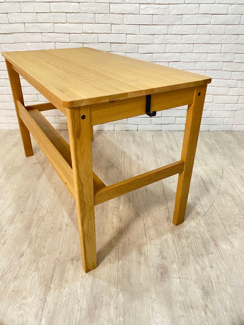 【東京都内23区配送無料】　無印良品 オーク　無垢材　デスク 机