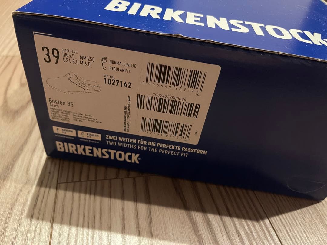 靴 BIRKENSTOCK Boston Black 39