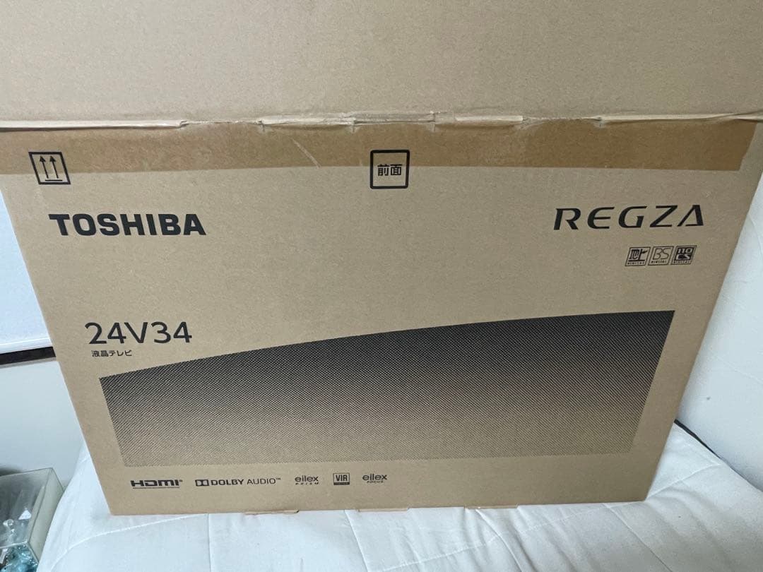 東芝 REGZA テレビ 本体 HDMI 端子 24v34 2020年製