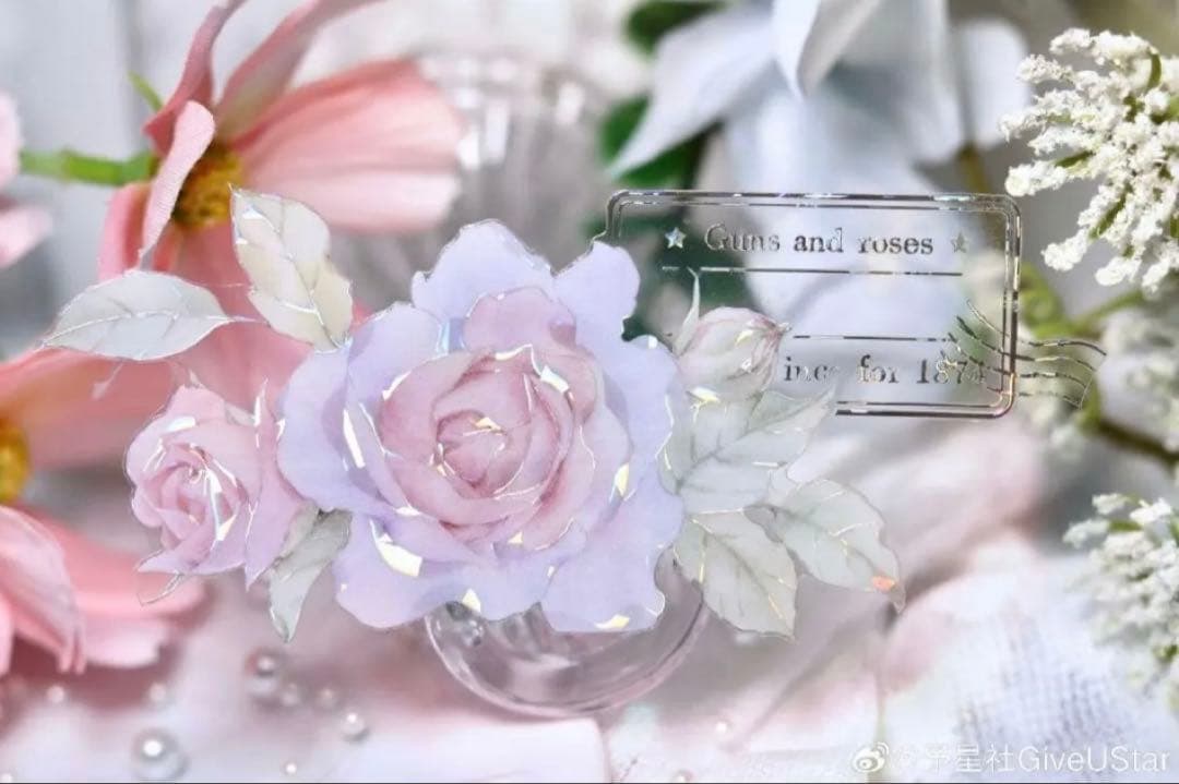 英彩 6cm×5m 粉宜人 海外マスキングテープ　海外マステ　バラ　花