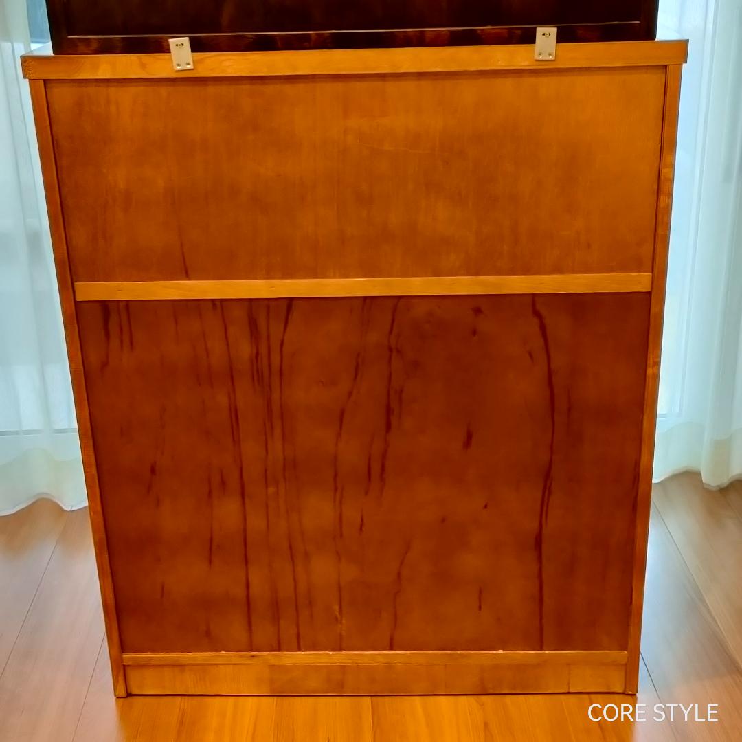 神居民芸　ライティングビューロー　ライティングデスク　樺 上棚付き 　A6