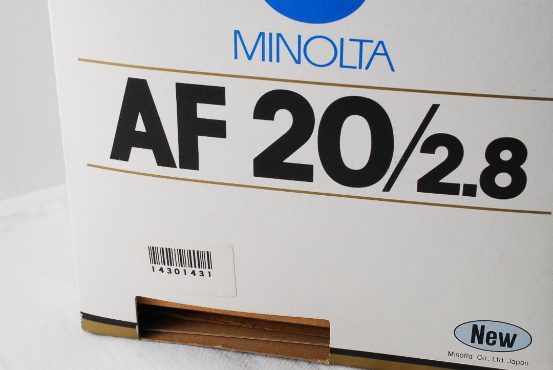 MINOLTA AF 20mm F/2.8 レンズ