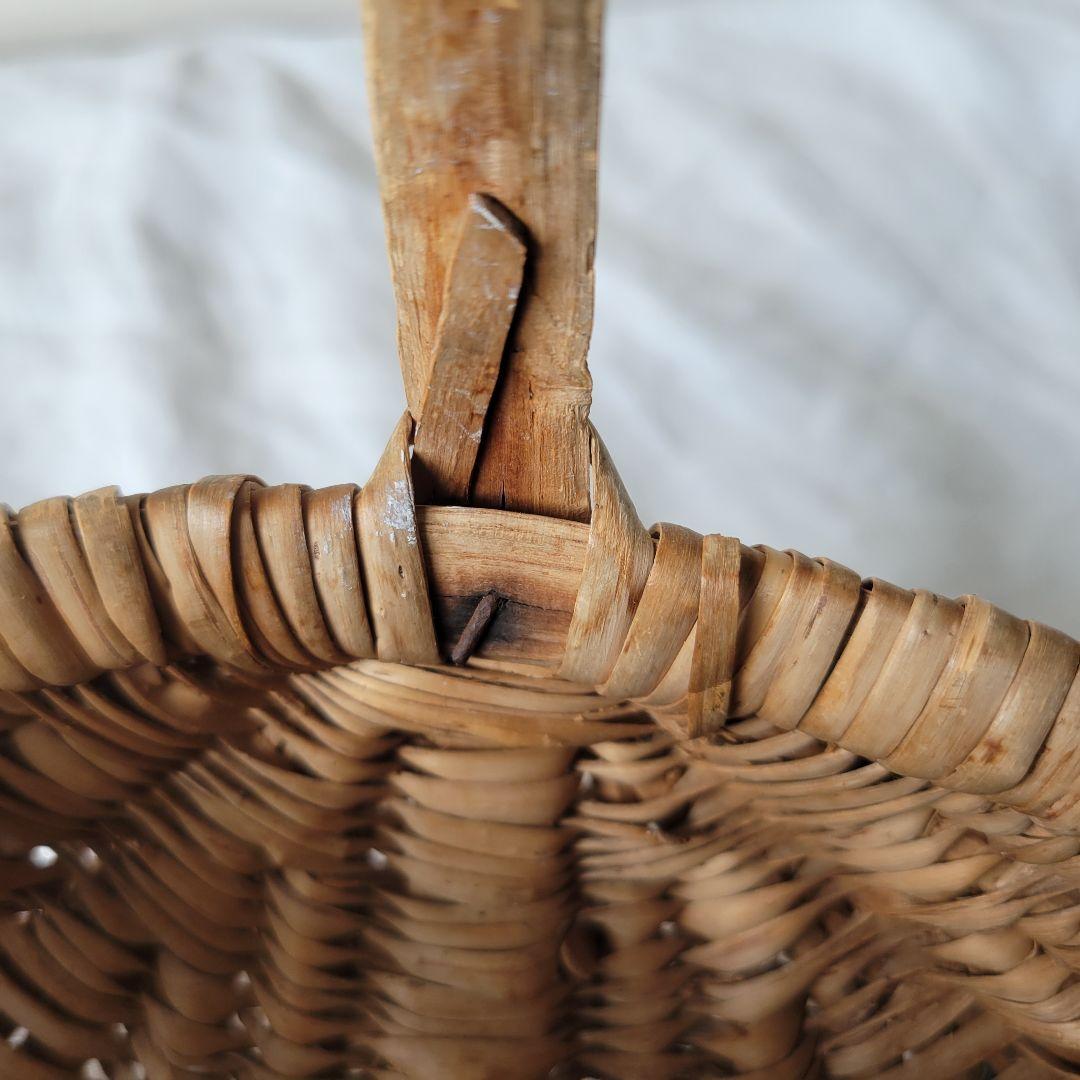 フランス　アンティーク　パニエ　小さめ　ピーナッツ