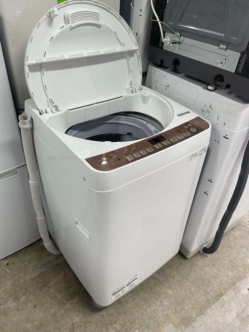 SHARP シンプル&コンパクト 縦型洗濯機 本体