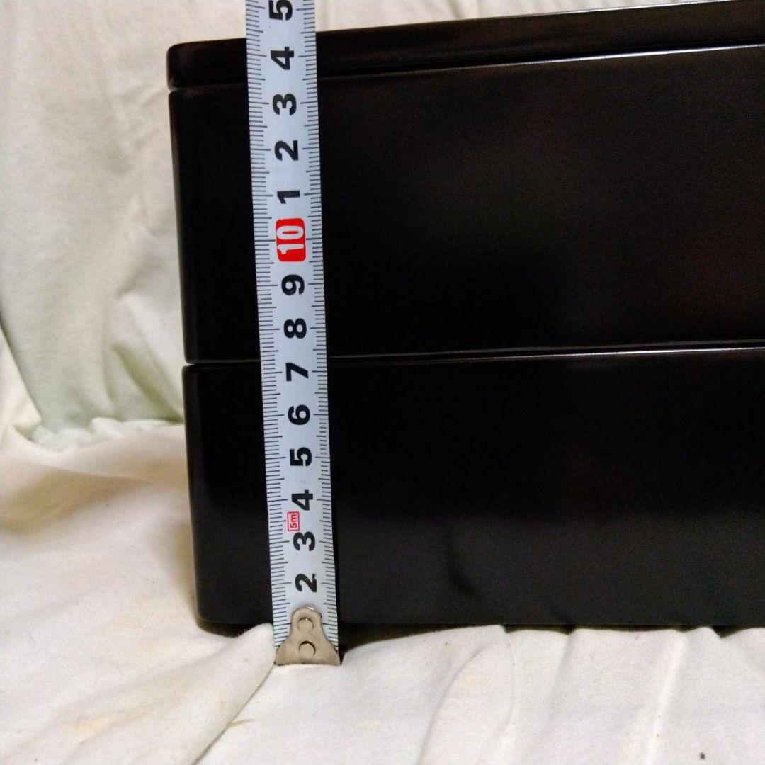 木製漆塗り　二段　重箱　輪島塗