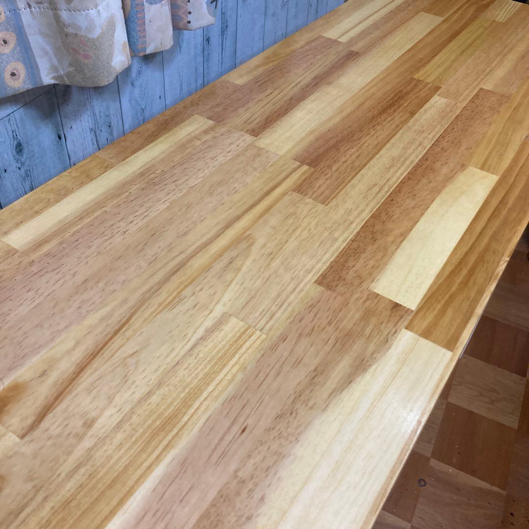 テーブル 幅103cm ヒノキの集成材 3台