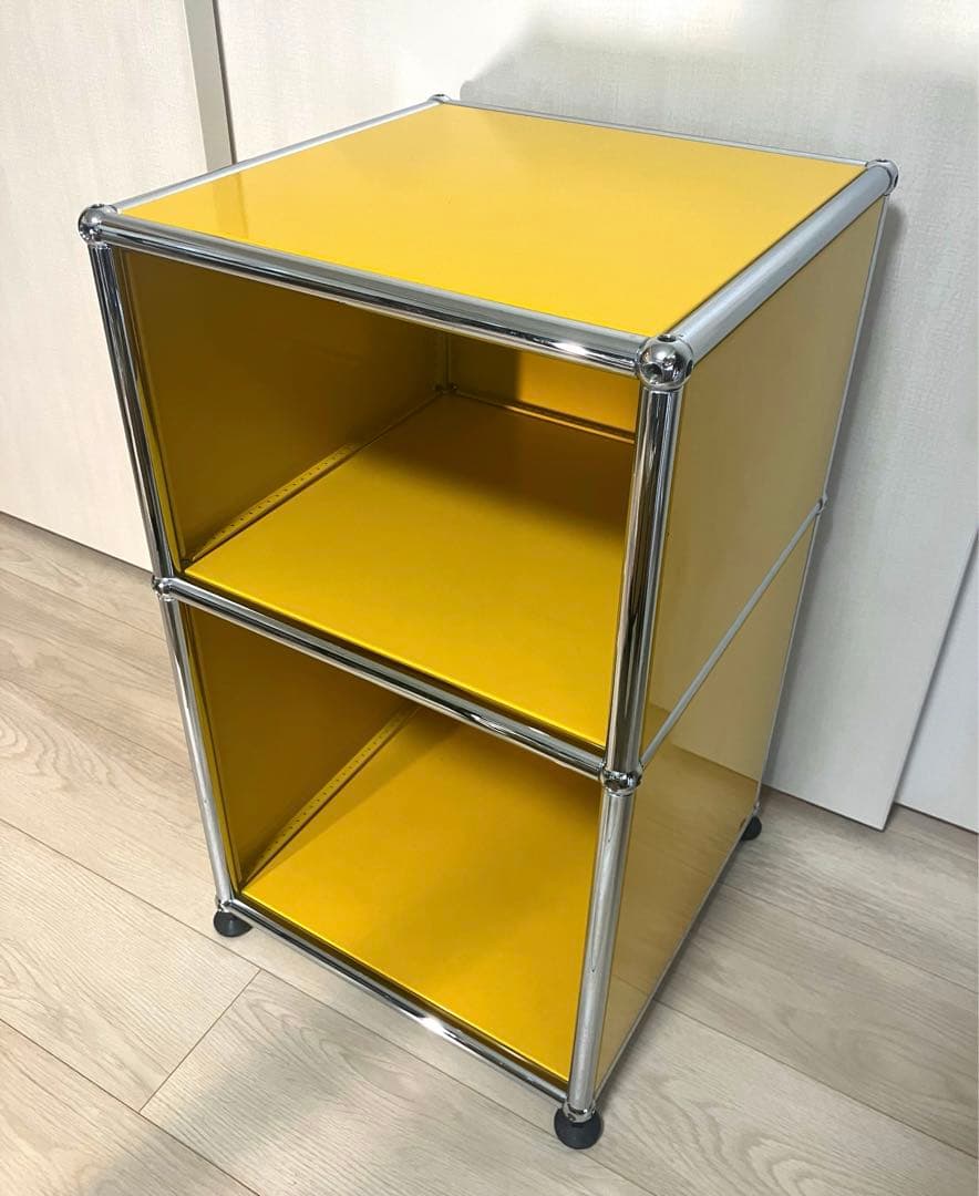 USM Haller/USM ハラー サイドテーブル 2段キャビネット/イエロー