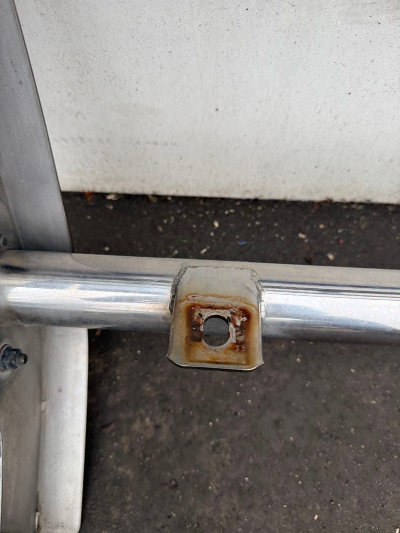 三菱 デリカD:5 フロントガードバー ブルバー ステンレス 中古