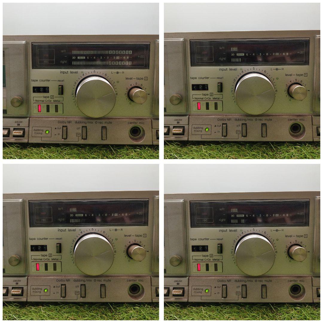 カセットレコーダー ステレオダブルカセットデッキ　Technics-M202