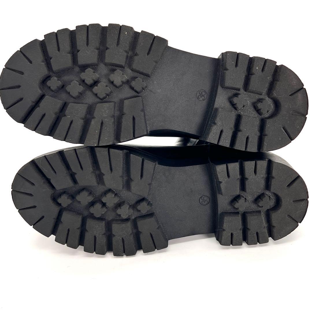 【美品】REMME レメ サイドゴアブーツ チェルシーブーツ 36 厚底　黒