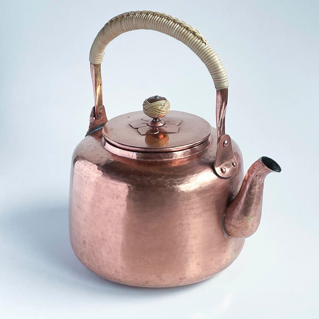 【希少】京都 有次 銅 大型やかん 江戸型 3.5L（4L）薬缶